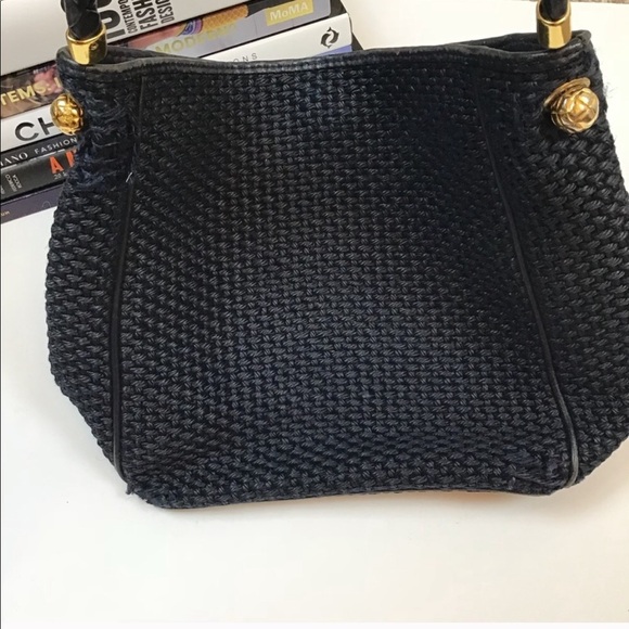 Bottega Veneta Bag Handbag Woven VTG Gold Purse - Picture 8 of 8